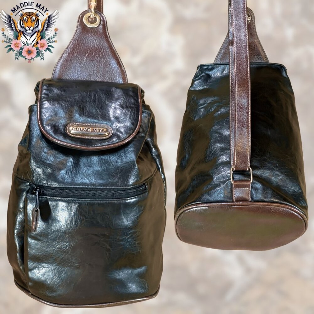 💖Dolce Vita: Y2K Vintage “Jackson” Collection Bucket Shoulder Bag💖